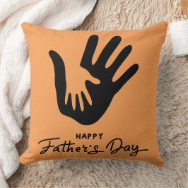 Parent and Child Handprint Symbol Orange クッション