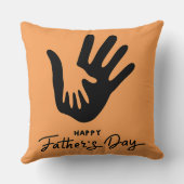 Parent and Child Handprint Symbol Orange クッション (裏面)