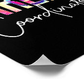 Parent Coordinator Tie Dye Back To School Apprecia ポスター (角)