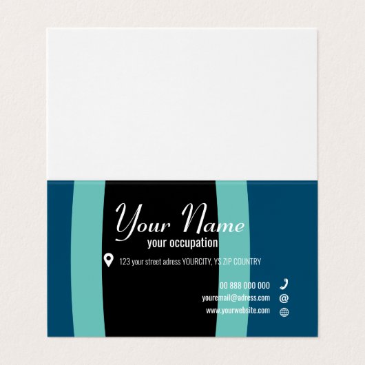 PARENTHESESコレクション折り畳み名刺 名刺 (外部フラット)