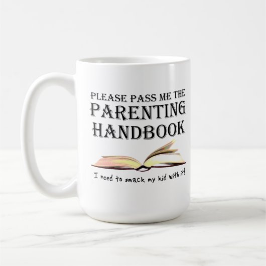 Parentingの手引のおもしろマグカップ コーヒーマグカップ (左)