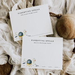 Parenting Spells Halloween Baby Shower Advice Card エンクロージャーカード