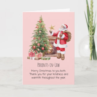 Parents in Law Christmas Folded Holiday Card シーズンカード