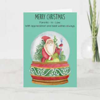 Parents in Law Christmas Folded Holiday Card シーズンカード