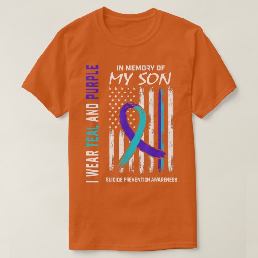 Parents In Memory Of Son Suicide Awareness Prevent Tシャツ (デザイン正面)