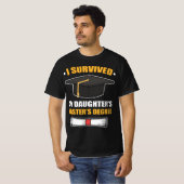 Parents Mom Dad I Survived My Daughters Masters De Tシャツ (正面フル)