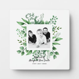 Parents Photo BAPTISM Keepsake Gift – 植物学 フォトプラーク