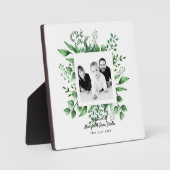 Parents Photo BAPTISM Keepsake Gift – 植物学 フォトプラーク (正面)