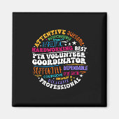 Parents Teacher Ociation Pta Volunteer Coordinator マグネット (正面)