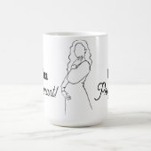 Parents-to-be Faux Lace コーヒーマグカップ (中央)