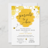 Parents to Bee Baby Shower by Mail 招待状 (正面)