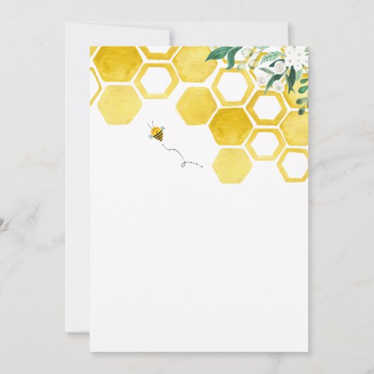 Parents to Bee Baby Shower by Mail 招待状 (裏面)