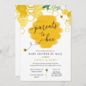 Parents to Bee Baby Shower by Mail 招待状 (正面/裏面)