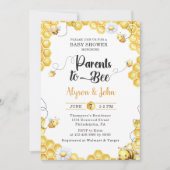 Parents To Bee Baby Shower Invitation 招待状 (正面)