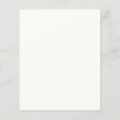 Parents to Bee Wilflowerカップル赤ちゃんシャワー チラシ (裏面)