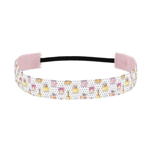 Parfumのボトルパターン アスレチックヘッドバンド (正面)