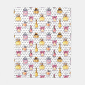 Parfumのボトルパターン フリースブランケット (正面)