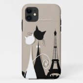 parisの猫5ケース Case-Mate iPhoneケース (裏面)