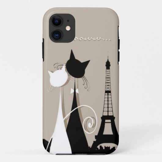 parisの猫5ケース Case-Mate iPhoneケース (裏面)