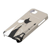 parisの猫5ケース Case-Mate iPhoneケース (下部)