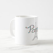 PARISアムールウィズエッフェルタワー コーヒーマグカップ (正面左)