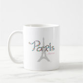 PARISアムールウィズエッフェルタワー コーヒーマグカップ (左)