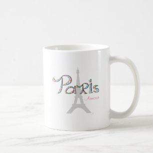 PARISアムールウィズエッフェルタワー コーヒーマグカップ