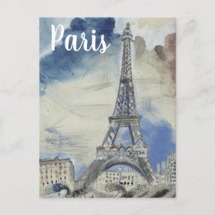 PARISフランスエッフェルタワーヴィンテージ旅行はがき ポストカード