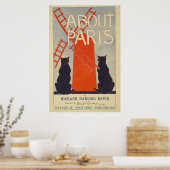 Parisヴィンテージ旅行フランスのポスターについて ポスター (キッチン)