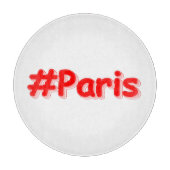 「#Paris」かわいいデザイン。買今 カッティングボード (正面)
