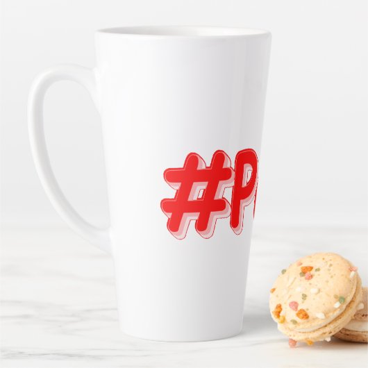 「#Paris」かわいいデザイン。買今 カフェラテマグ (インサイチュ)