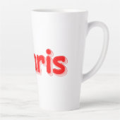 「#Paris」かわいいデザイン。買今 カフェラテマグ (右)