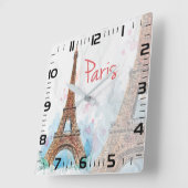 Paris スクエア壁時計 (傾斜)
