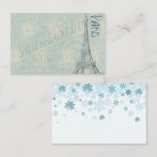 PARIS 名刺 (正面/裏面)