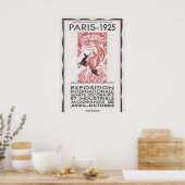 Paris 1925 Art Deco Exhibition Poster Framed or ポスター (キッチン)