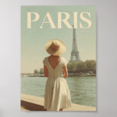 Paris 50s vintage ポスター (正面)