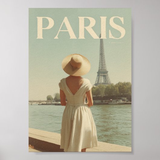 Paris 50s vintage ポスター (正面)