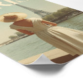 Paris 50s vintage ポスター (角)