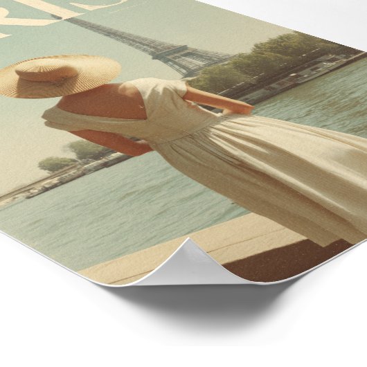 Paris 50s vintage ポスター (角)