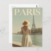Paris 50s vintage ポストカード (正面/裏面)