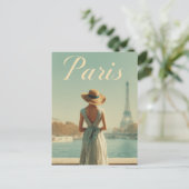 Paris 50s vintage travel ポストカード (スタンド正面)
