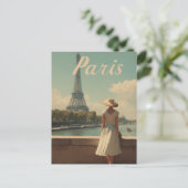Paris 50s vintage travel ポストカード (スタンド正面)