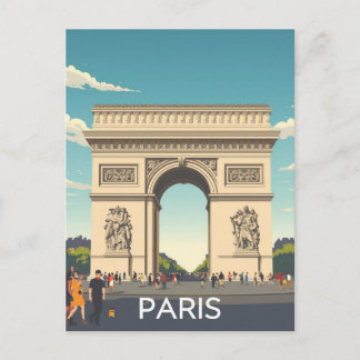 Paris Arc de Triomphe ポストカード