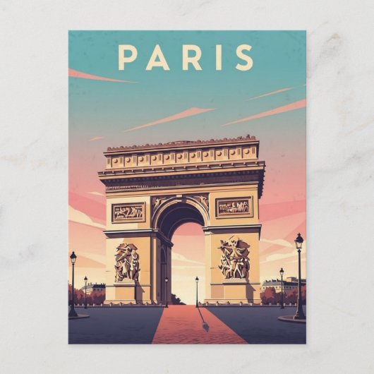 Paris Arc de Triomphe Postcard ポストカード (正面)