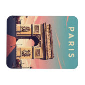 Paris Arc de Triomphe Postcard マグネット (横)
