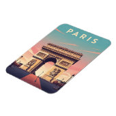 Paris Arc de Triomphe Postcard マグネット (左側)