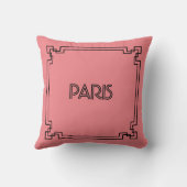 Paris Art Nouveau Art Deco Jugendstil クッション (裏面)