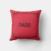 Paris Art Nouveau Art Deco Jugendstil クッション (裏面)
