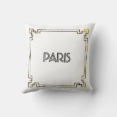 Paris Art Nouveau Art Deco Jugendstil クッション (裏面)