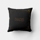 Paris Art Nouveau Art Deco Jugendstil クッション (裏面)